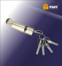 Цилиндровый механизм Msm CW100 PB 65*35 кл-верт (латунь) перфо