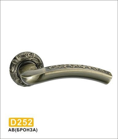 Ручки раздельные MSM D252 AB (бронза) на круглом основании