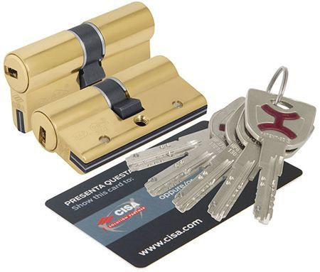 Механизм цилиндровый Cisa AP4-S 30*60 кл/кл (латунь)